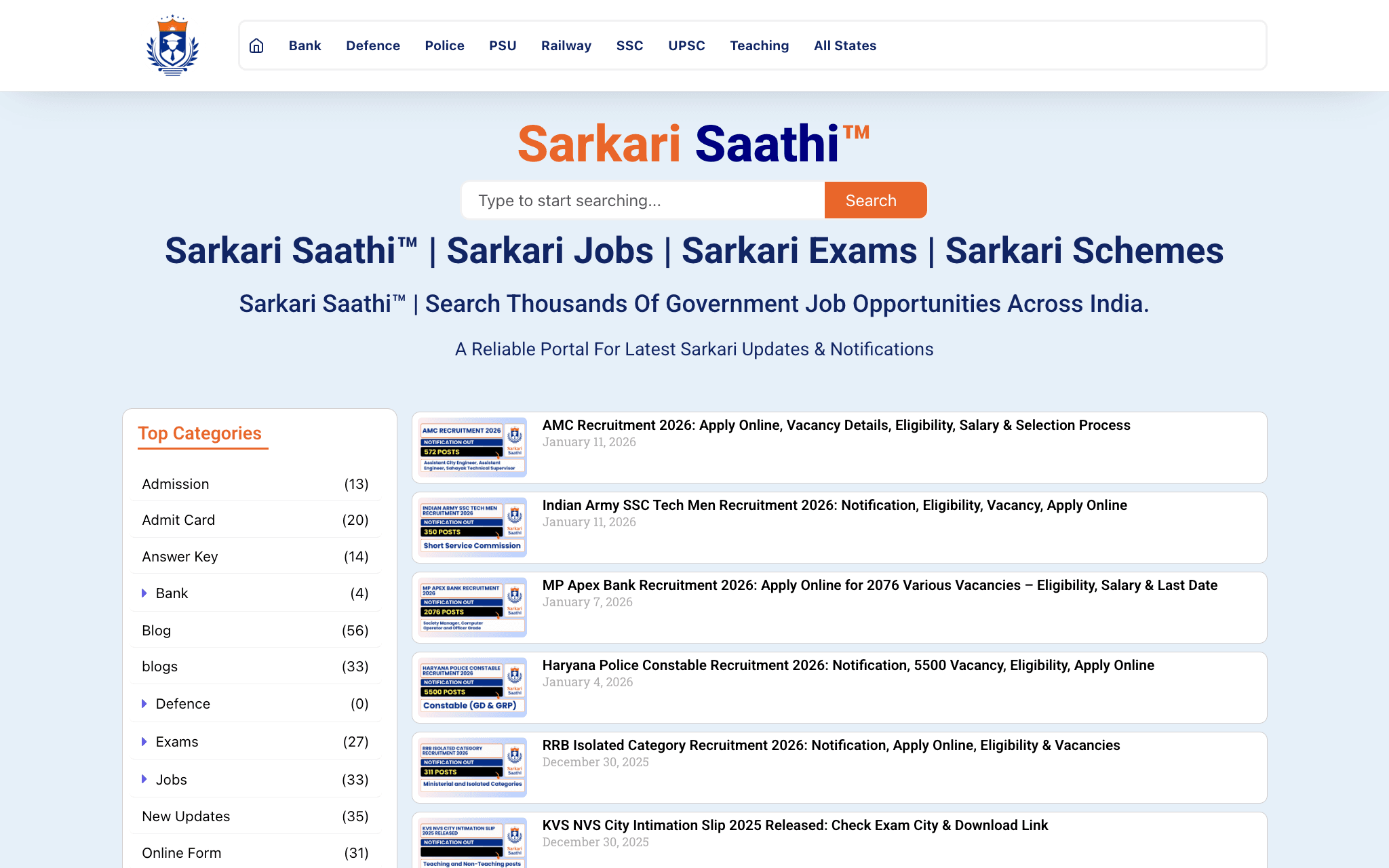 Sarkari Saathi Web