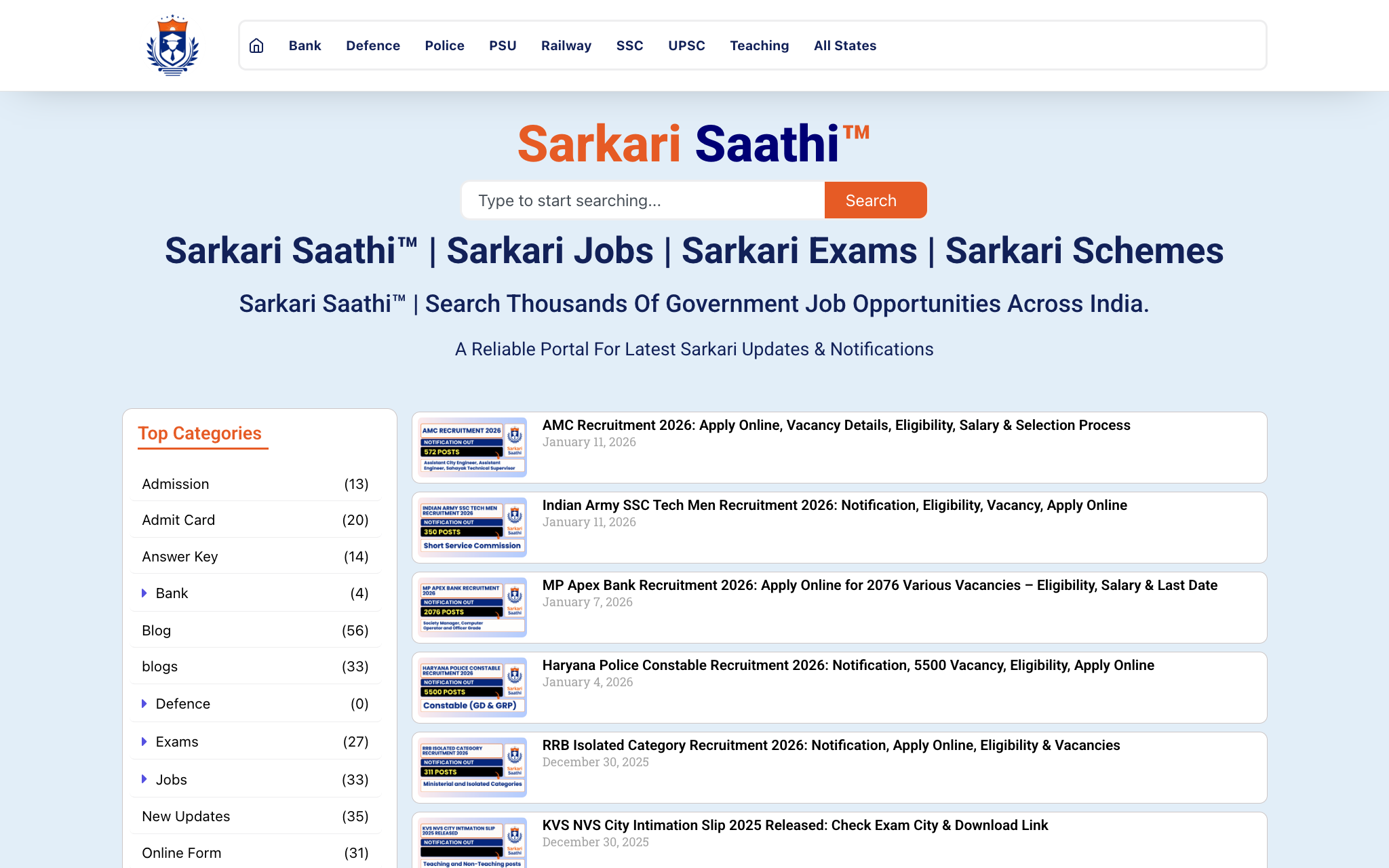 Sarkari Saathi Web