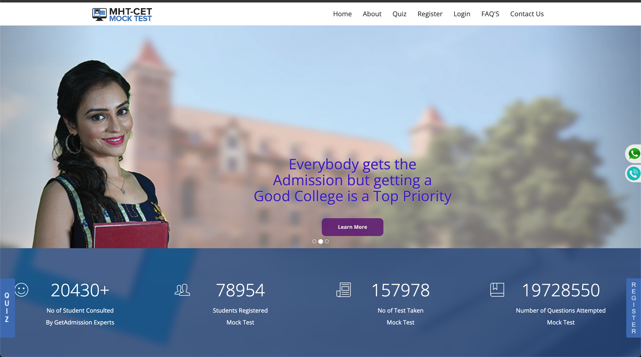 MHT-CET Mock Test Web